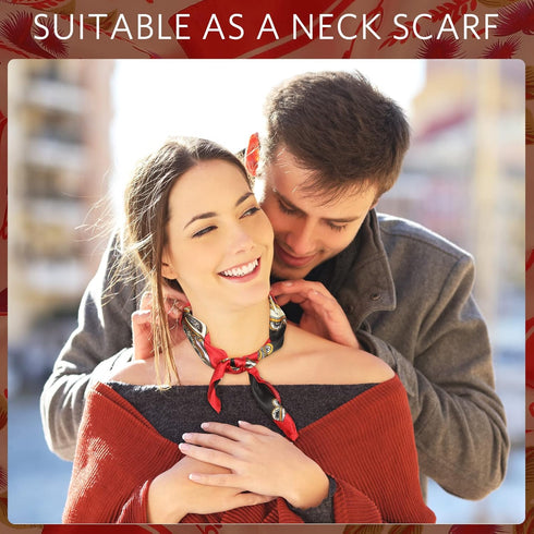 20 Pieces Women Satin Square Scarf Mixed Color Small Silk Neck Scarf for Women Girls Favors, Random Color...
