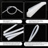 4 PCS Car Boneless Wiper Blade Strip, Frameless Windshield Wiper Blade Replenishment Replacement Silicone Strip, Universal Car Auxiliary Cleaning ...