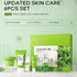 Green Tea Skincare Set, 19-In-1 Skincare Gift Set, With Natural Extracts,Cleanser,Face Serum, Face Cream, Eye Cream, Facial Mask And Mud Mask,Mois...