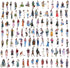 200pcs People Stickers, DaKuan People Stickers for Journaling Scrapbooking Fashion Girl Scrapbook Sticker for Journaling, Bullet Journals Supplies...