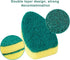 Dish Wand Refills Sponge Heads Individually Wrapped, Duty Heavy Dishwashing Sponge Refill Replacement Head, Scouring Pad Wipes Scrub Brush Pads 15...