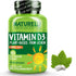 NATURELO Vitamin D - 5000 IU - Plant Based from Lichen - Natural D3 Supplement for Immune System, Bone Support, Joint Health - High Potency - Vega...