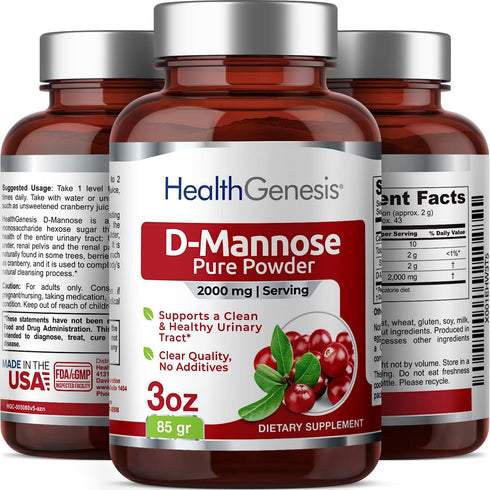 D-Mannose Pure Powder 2000 mg 3 oz 85 g - Supports Urinary Bladder Tract Health...