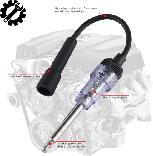 SINGARO Inline Spark Plug Tester, Plug-in Engine Ignition Tester, Car Exterior Accessories, Automobile, Lawn Mower,Engine Verification-Armature Di...