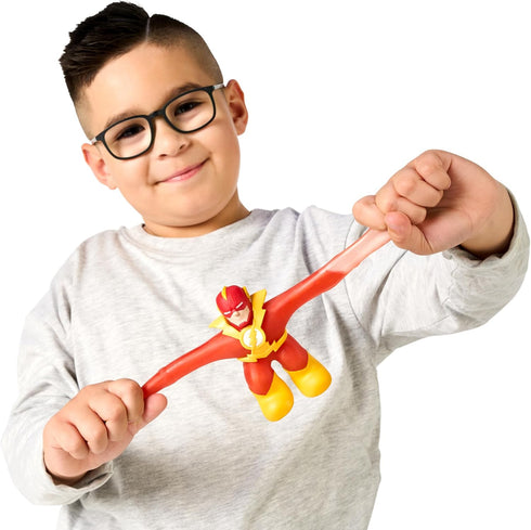 Heroes of Goo Jit Zu Goo Shifters DC Super Hero Stretchy Action Figure Gold Charge Flash. Incredibly Squishy DC 4.2" Toy Figure. Crush The Core!...