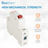 BlueStars 10 Amp DC Miniature Circuit Breaker, 120V/240V 1 Pole DIN Rail Mount for Battery & Solar Panels PV System, Thermal Magnetic Trip, Single...