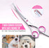 Gimars Dog Grooming Scissors Kit Professional 4CR with Safety Round Tip, 5 in 1 Heavy Duty Titanium Coated Thinning & Curved & Straight Shears...