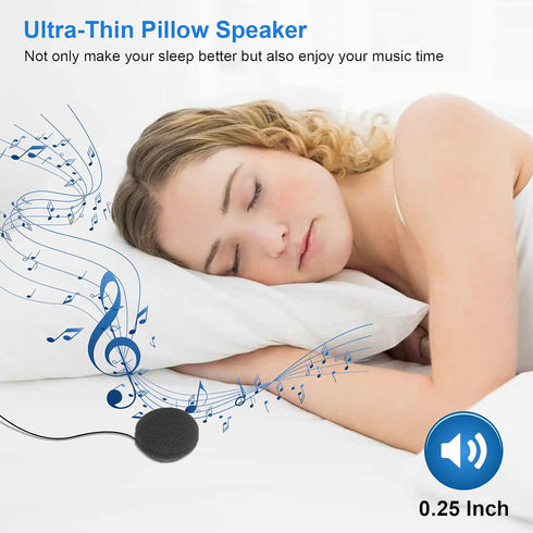 Bluetooth Pillow Speaker with Mic, Bluetooth Replacement Module for Sleeping Headphones Bluetooth Headband, Bluetooth 5.0 Control Panel, Bluetooth...