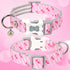 ARING PET Valentine's Day Dog Collar-Cute Pink Heart Dog Collar, Adjustable Pet Collars Puppy Collar with Quick Release Buckle for Small Medium La...