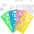 24 Pcs Plastic Drawing Stencils Set Colorful Drawing Scale Template DIY Crafts Set for Boys Girls with Animal Stencils - 6 Sets of 4 Different Ste...