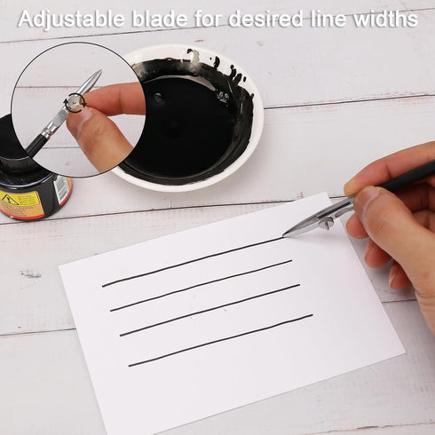 LOONENG Ruling Pen for Masking Fluid, Cross Hinged Ruling Pen for Cartography, Calligraphy, Fine Line Drawing, Suitable for Use with Masking Fluid...