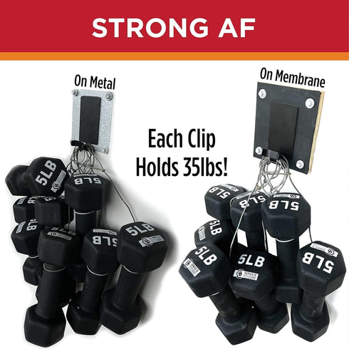 Sticky Clip - Self-Adhesive Heat Cable Roof Clips for Mounting Heating Cable to Rubber, TPO, PVC & All Smooth Metal Surfaces - Roofing & Gutter Pr...
