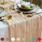 Gauze Table Runner Bulk Cheesecloth 141 in Long Natural Table Runner for Wedding Bohemian Boho Wedding Decorations Beige Cheese Cloth Runner Gauze...