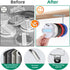 Tumbler Lid Organizer, Tumbler Lid Storage,Space Saving Lid holder,Stainless Steel Wall-Mounted Cup Lid Hook/Self-Adhesive Tumbler Lid Hanger for ...
