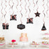 LINGTEER Happy 18th Birthday Decorations - 12 Pcs Birthday Black & Rose Gold Foil Swirls Streamer Set,Cheers to Eighteen Years Old Bday Party Gift...