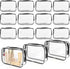 15 PCS Transparent Cosmetic Bags Clear Toiletry Bags Waterproof Makeup Bags PVC Plastic Zippered Organizer Cases for Travel Vacation Bathroom......
