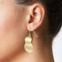 18K Gold Plated Sterling Silver Post Disc Statement Dangle Earrings for Women, Gold Round Dangling Drop Earrings Hypoallergenic Jewelry Gift...