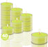Olive Oil Tea Light Candles - 40 Pack - Clear Cup Unscented Travel, Centerpiece, Decorative Candle - 4.5 Hour Burn Time - by Ner Mitzvah...