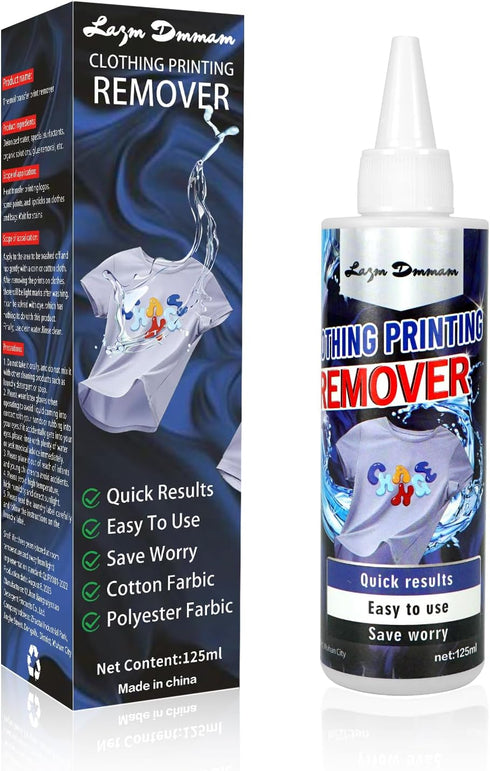 Heat Transfer Vinyl Remover for Fabrics, Rapid Remover Adhesive Remover, Powerful Residue Remover-125 ML...