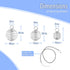Mandala Crafts Metal Crystal Necklace Holder Spiral Pendants for Jewelry Making - 24 Stainless Steel Cage Pendant Necklace Cages Rock Stone Holder...