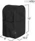 Crutello Food Processor Cover with Storage Pockets for Large Custom 11-14 Cup Processor, Ninja Blender Dust Cover - Black Food Processor Cover, La...