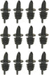 Tablecraft Free Flow Pourers, 2.5 x 1.25 Inch, 12 Count, Black...