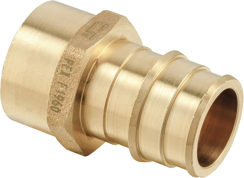 (Pack of 2) EFIELD Pex A Full Flow Expansion Brass Fittings 1 inch Pex x 3/4 inch Female NPT Adapter, ASTM F1960 For Pex A Tubing Pipe Only (2)...