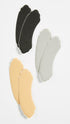 Heavenly Heelz Blk/Slvr/Btrcup Triple-Pack - Foot Petals #BHHF6030...