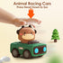 iPlay, iLearn Press and Go Car Toys for Toddlers 1-3, Baby Animal Racing Cars, Infant Play Vehicle Set, Baby Push Go Friction Car Toys for 6-9-12-...