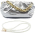 NAARIIAN Women‘s cloud-shape dumpling bags | Chunky chain clutch purses | Detachable shoulder strap Evening Handbags...