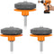 Cenoz Lawn Mower Blade Sharpener, 3PCS Lawn Mower Blade Sharpener Tool for Any Power Hand Drill, Universal Blade Sharpeners for Lawn Mowers, Easy ...
