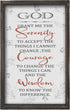 Buecasa Farmhouse God Serenity Prayer Wall Decor Sign - Religious Bible Verse Wall Art with Rustic Solid Wood Frame16x9.5 Inches Vertical...
