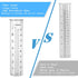7" Capacity Rain Gauge Stainless Steel Fence Mounting Bracket with Rain Gauge Replacement Tube Glass for Outdoor Garden Yard Home, Lip Design, Bes...