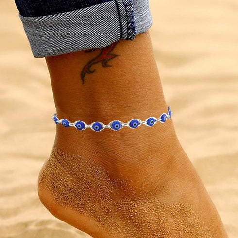 HUASAI Butterfly Anklets for Women Layered Butterfly Anklet for Teen Girls Silver Adjustable Ankle Bracelets...