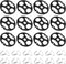 24Pcs Car Seat Cover Plum Plate Metal Hooks, 12Pcs Plastic Car Seat Covers Chucks and 12Pcs Metal Hooks Set Locking Clip Plastic Card Fixed Fasten...