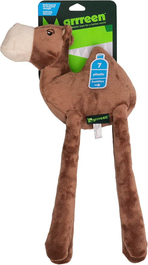 Stuffed Camel Plush Toy for Large Dogs | Cute and Durable Stuffed Animal, Sustainable Squeaky Chew Toys for Puppies and Adult Dogs | Made from Eco...