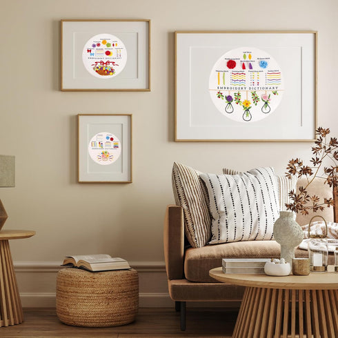 VIVAwisdom Embroidery kit Beginner?DIY Cross Stitch Kits for Beginners Adults?3 Sets Embroidery kit with Helpful Video tutorials and Clearly Instr...