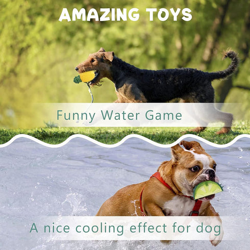 T'CHAQUE 3 Pcs/Pack Dog Cooling Chew Toys, Frozen Teething Toy for Puppies, Summer Interactive Squeaky Toys, Small and Medium Pet Treat Training T...