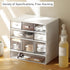 Desk Organizer-Stackable Storage Drawers, Plastic Stackable Drawers Perfect for Collection Small Item/Cosmetic Office Organizer - 3 drawers (White...