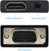 VGA to HDMI Converter 1080 P VGA to HDMI Adapter with Video 1080P for PC Laptop to HDTV Projector with Audio Cable and USB Cable...