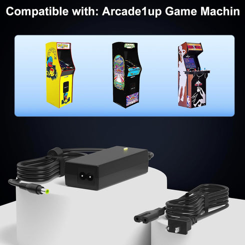 12V 3A Power Supply Arcade 1up - Fit for Arcade 1up All Riser Cocktail Table RYJ0136PAU0 RYJ0136PAU1 RYJ0136PAU2 RYJ0136PAU3 RYJ0136PAU4 RYJ0136PA...