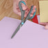 Teflon Coating Scissors, Stainless Steel Blades, Soft Grip Handle, Suitable for Households,Offices and Schools, All Purpose, Blue/Grey, 21.5 cm...