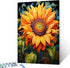 Tucocoo Detailed Colorful Sunflower Paint by Bumbers for Adults Graffiti Blooming Sunflower DIY Paint by Numbers Acrylic Paint Canvas Abstract Bea...
