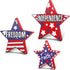 3 PCS 4th of July Table Decorations - Fourth of July Red White Blue Wooden Star Decor & Memorial Day Centerpieces Patriotic Labor Day Gifts Signs ...
