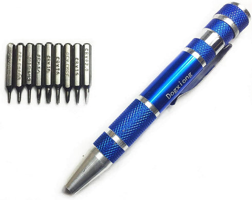 9In1 Torx T4 T5 T6 T8 PH000 PH00 Flap 2.0 Phillips Slot Type 0.8mm 1.2mm Pentalobe 5 Point Star Repair Screwdriver Tool kit For Macbook Pro Retina...