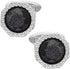 Octagon Black Obsidian Gemstone Men's Cufflinks In Gift Case Silver / 14K Gold Plated Cufflinks for Men Jewelry for Wedding Party Business Birthda...