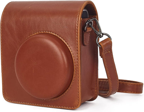 Phetium Instant Camera Case Compatible with Instax Mini 40,PU Leather Bag with Pocket and Adjustable Shoulder Strap (Brown)...