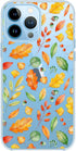 Blingy's for iPhone 13 Pro Case (6.1 inch), Women Girls Cute Autumn Leaves Pattern Fun Fall Style Transparent Soft TPU Protective Clear Case Compa...