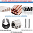 Pipe Repair Clamp for pipes OD: 1 inch or 25mm-27mm, Leak Sealer,Emergency Pipe Repair Kit for Copper Pipes Plastic Pipes Galvanized Pipes Steel P...