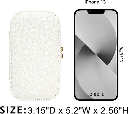 Small Jewelry Travel Case for Women & Girls Mini Leather Jewelry Box Is Portable Jewelry Case Travel For Fine Jewelry, White Travel Jewelry Case O...